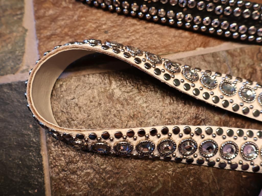 Two Kippy Rhinestone Bedazzled Belts - 6