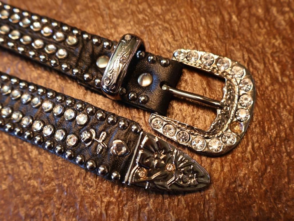 Two Kippy Rhinestone Bedazzled Belts - 9