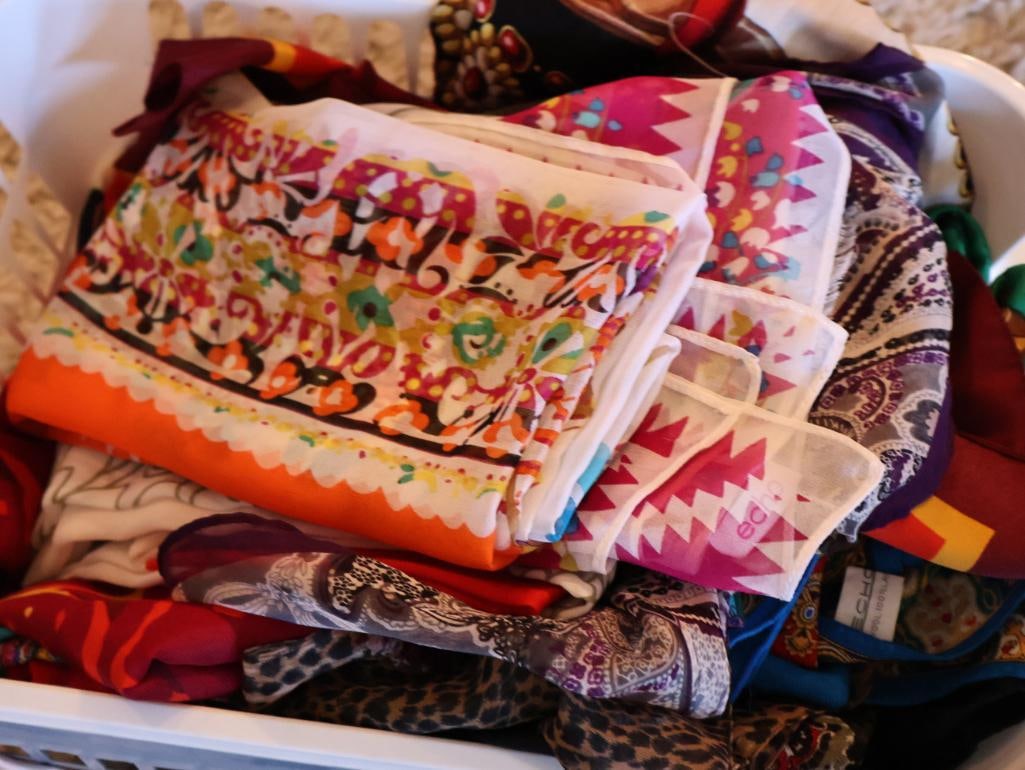 Silk Style Scarves and Various Luxury Brand Dust Cover Bags and Silk Scarves - 5