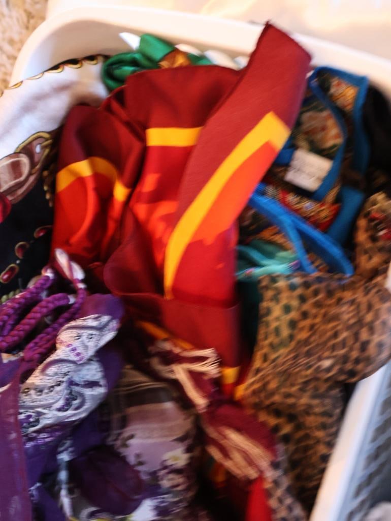Silk Style Scarves and Various Luxury Brand Dust Cover Bags and Silk Scarves - 6