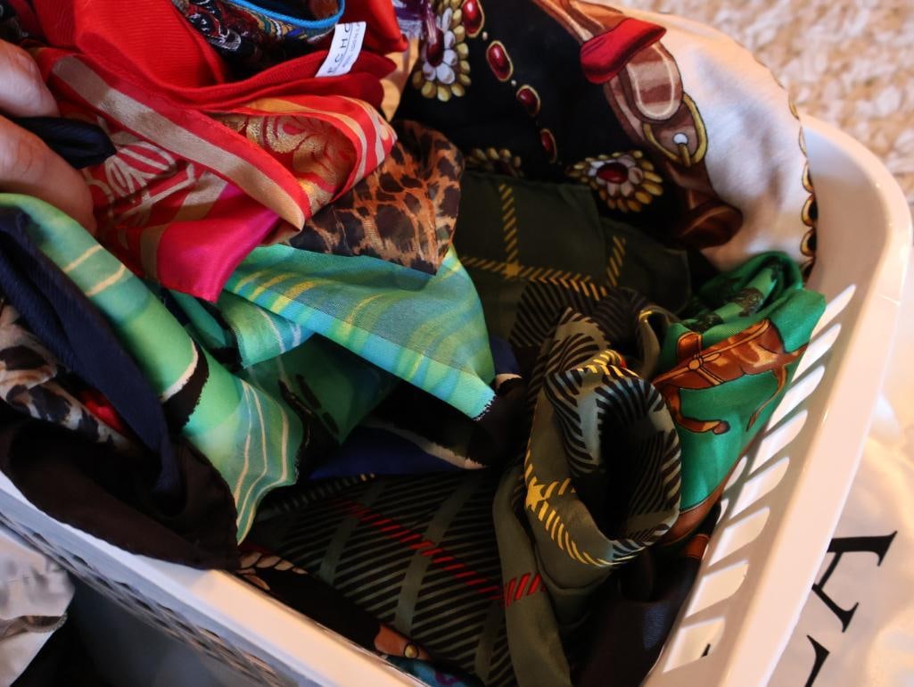 Silk Style Scarves and Various Luxury Brand Dust Cover Bags and Silk Scarves - 8