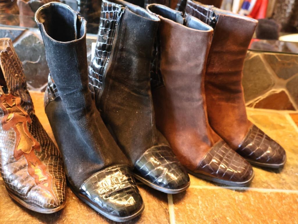 Four Pairs of Leather Ladies Boots - 9
