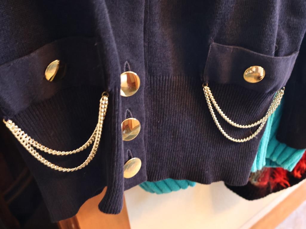 Vintage Sweater and Faux Fur Vest - 3