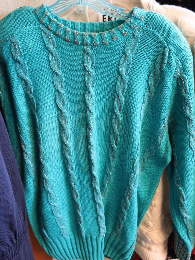Vintage Sweater and Faux Fur Vest - 5