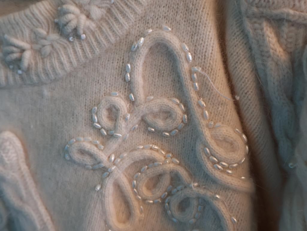 Vintage Sweater and Faux Fur Vest - 9