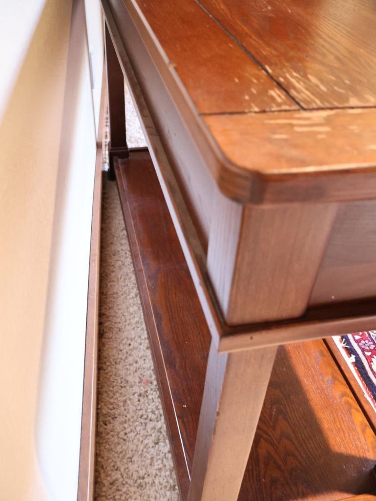 Rich Brown Wood Console/Sofa Table - 12