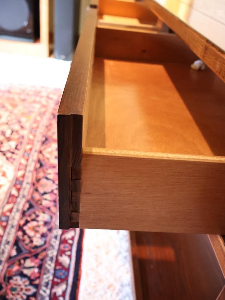 Rich Brown Wood Console/Sofa Table - 9