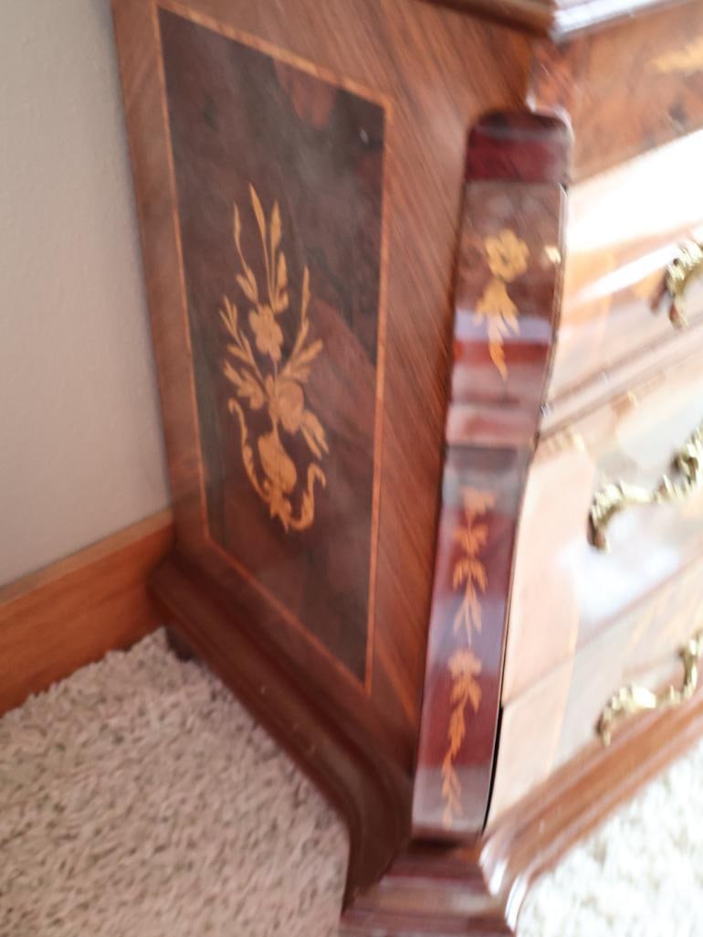 Pair of Vintage Marconi Arte Italian Marquetry Floral Inlay Side Tables - 12