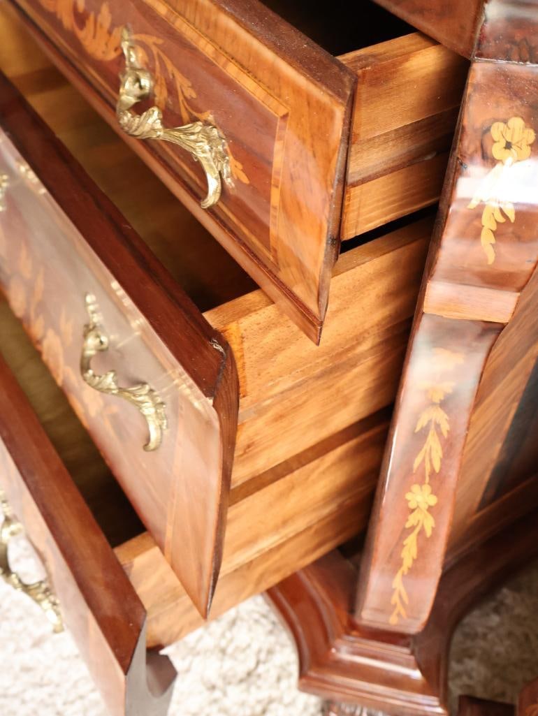 Pair of Vintage Marconi Arte Italian Marquetry Floral Inlay Side Tables - 15