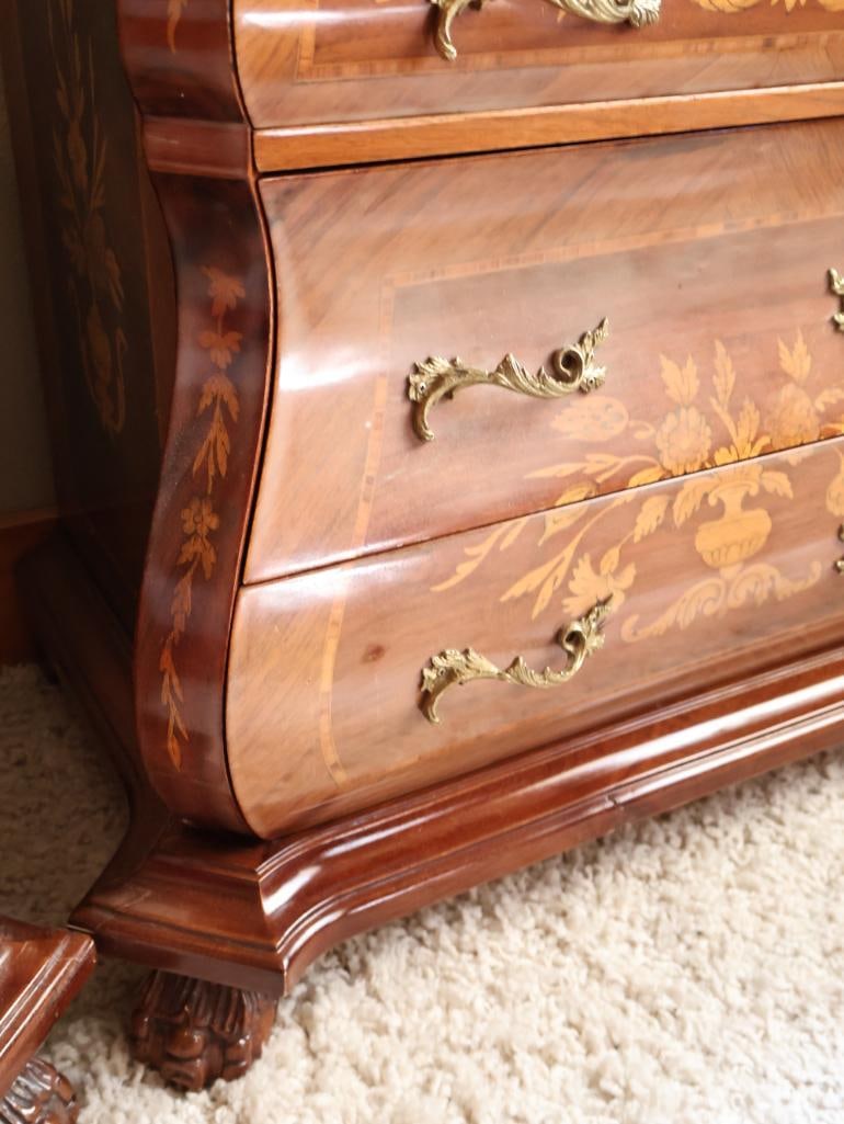 Pair of Vintage Marconi Arte Italian Marquetry Floral Inlay Side Tables - 4