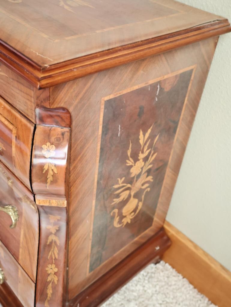 Pair of Vintage Marconi Arte Italian Marquetry Floral Inlay Side Tables - 6