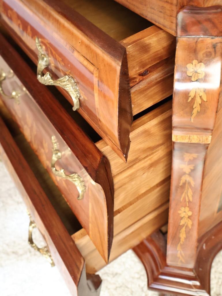 Pair of Vintage Marconi Arte Italian Marquetry Floral Inlay Side Tables - 9