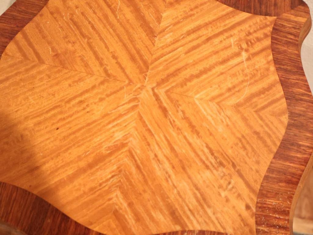 Antique French Louis XV style Marquetry Side Table - 7