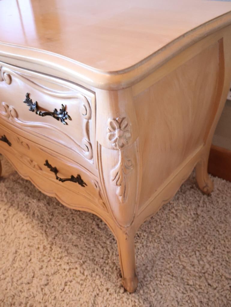 Fremarc Design Country French Carved King Size Bed Frame and Matching Side Tables - 11