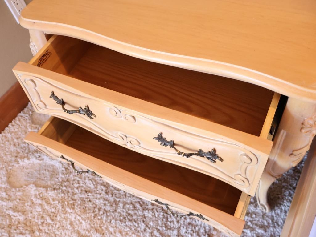 Fremarc Design Country French Carved King Size Bed Frame and Matching Side Tables - 7