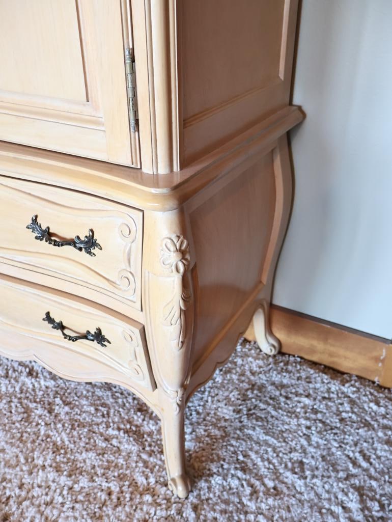 Fremarc Design Country French Carved Standing Armoire Dresser - 4
