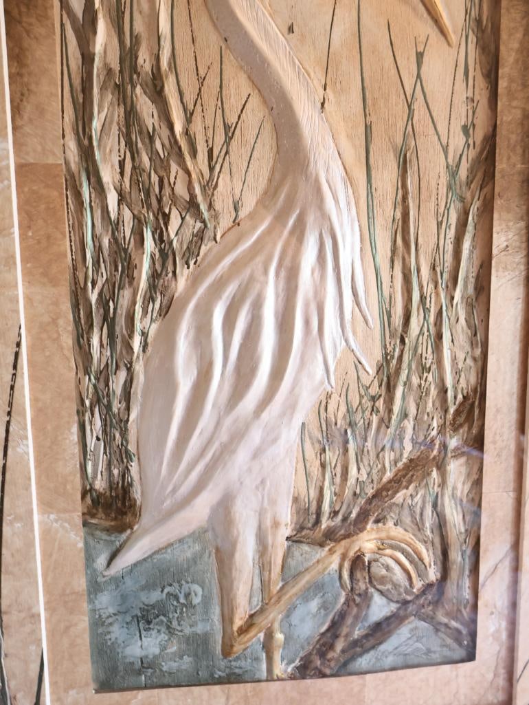 Pair of Large Blue Heron Artworks by Steffen Plistermann - 8