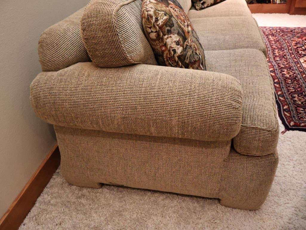La-Z-Boy Cozy Beige Cloth Sofa - 3
