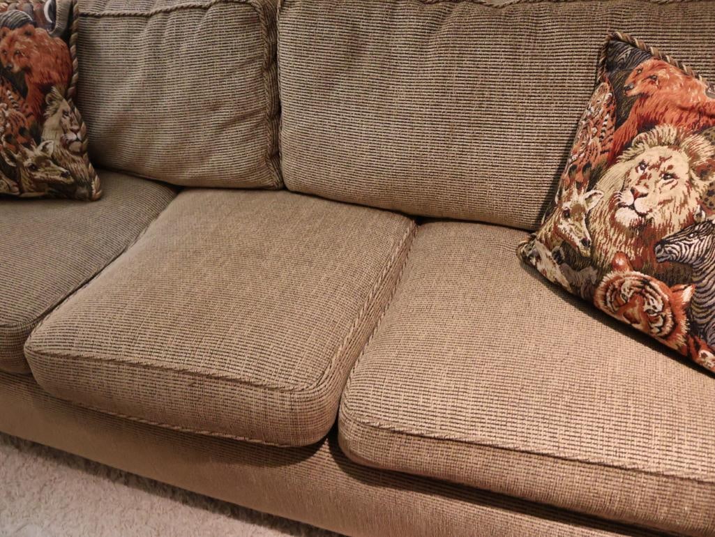 La-Z-Boy Cozy Beige Cloth Sofa - 5