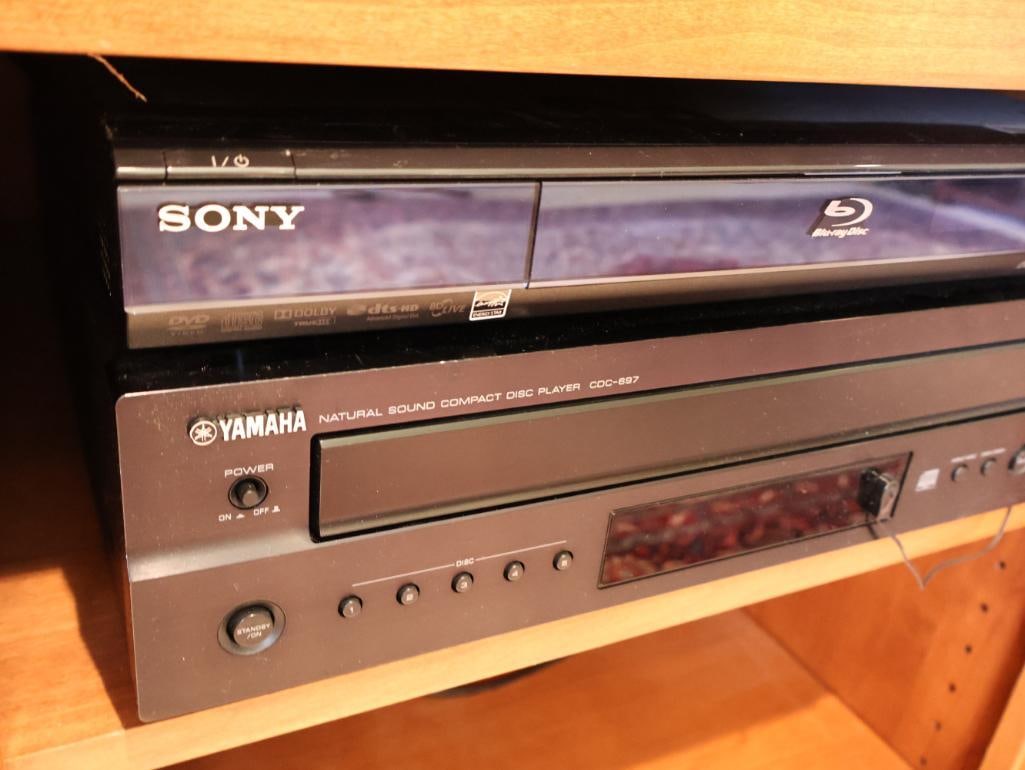 Yamaha Receiver and CD Player, with Sony Blu-Ray Player - 6