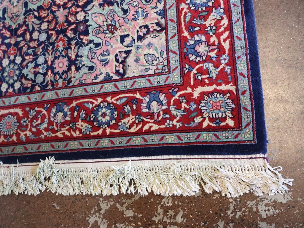 Vintage Persian Style Square Hand Knotted Rug - 2