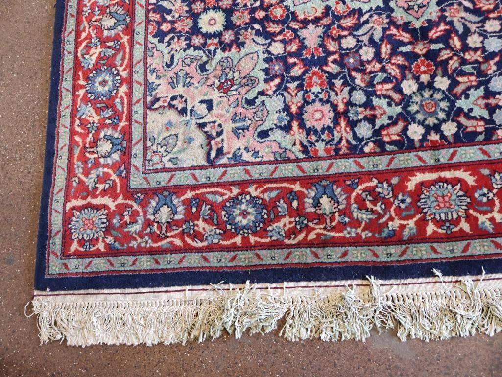 Vintage Persian Style Square Hand Knotted Rug - 3