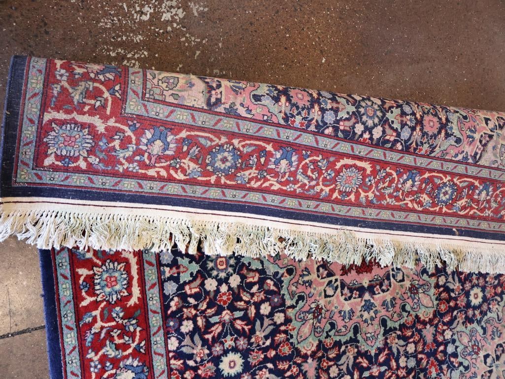 Vintage Persian Style Square Hand Knotted Rug - 7