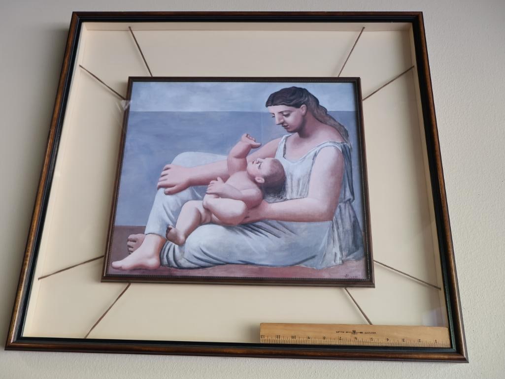 Uniquely Framed Pablo Picasso Print of 'Mother and Child' - 6