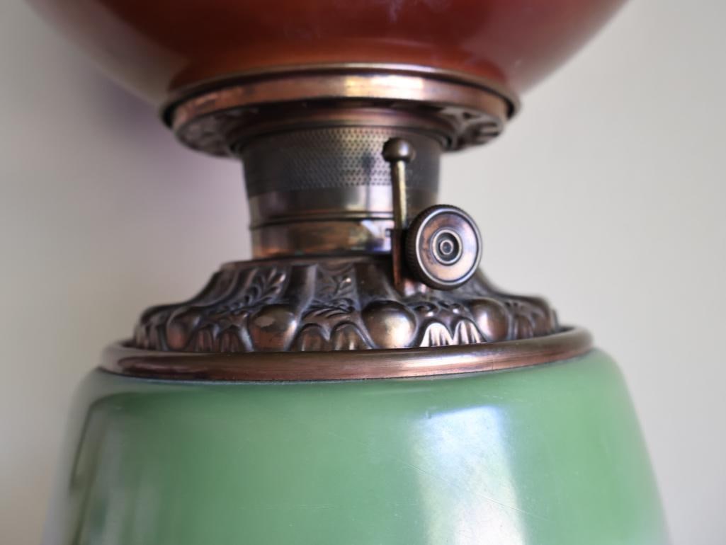 Antique Gone with the Wind Parlor Lamp - 8