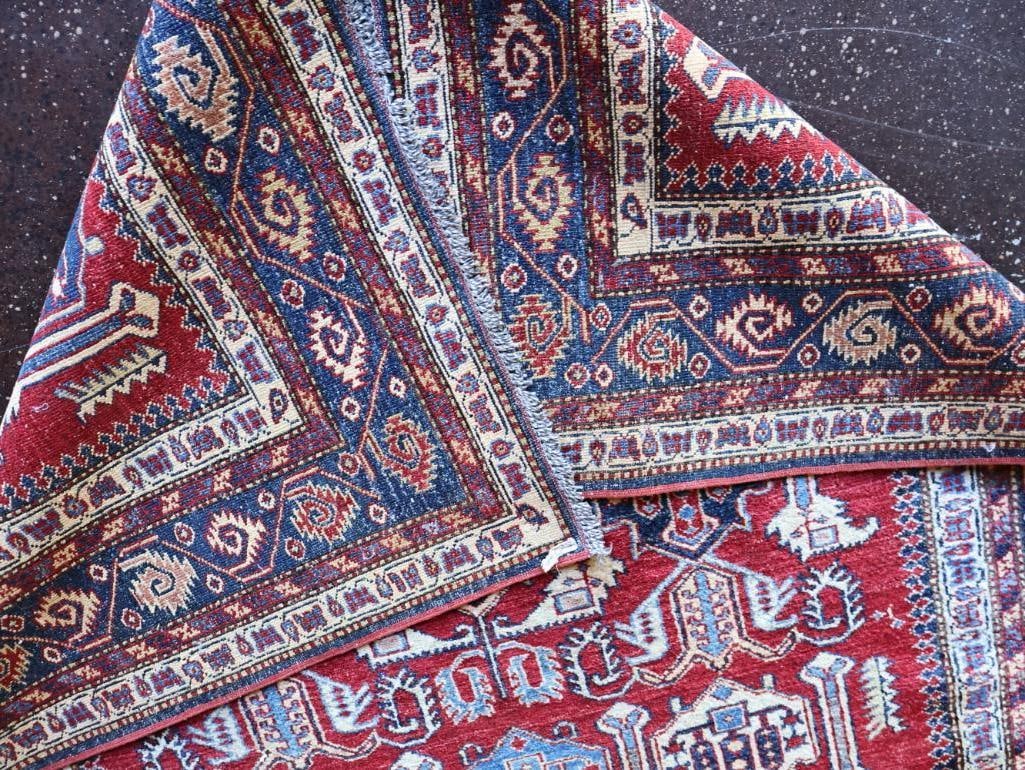 Vintage Persian Style Hand Knotted Rug - 6