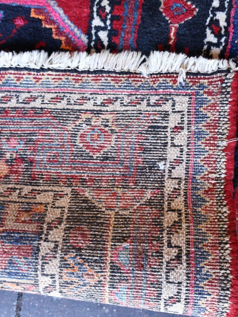 Vintage Hand-Knotted Persian Karadjar Rug - 12
