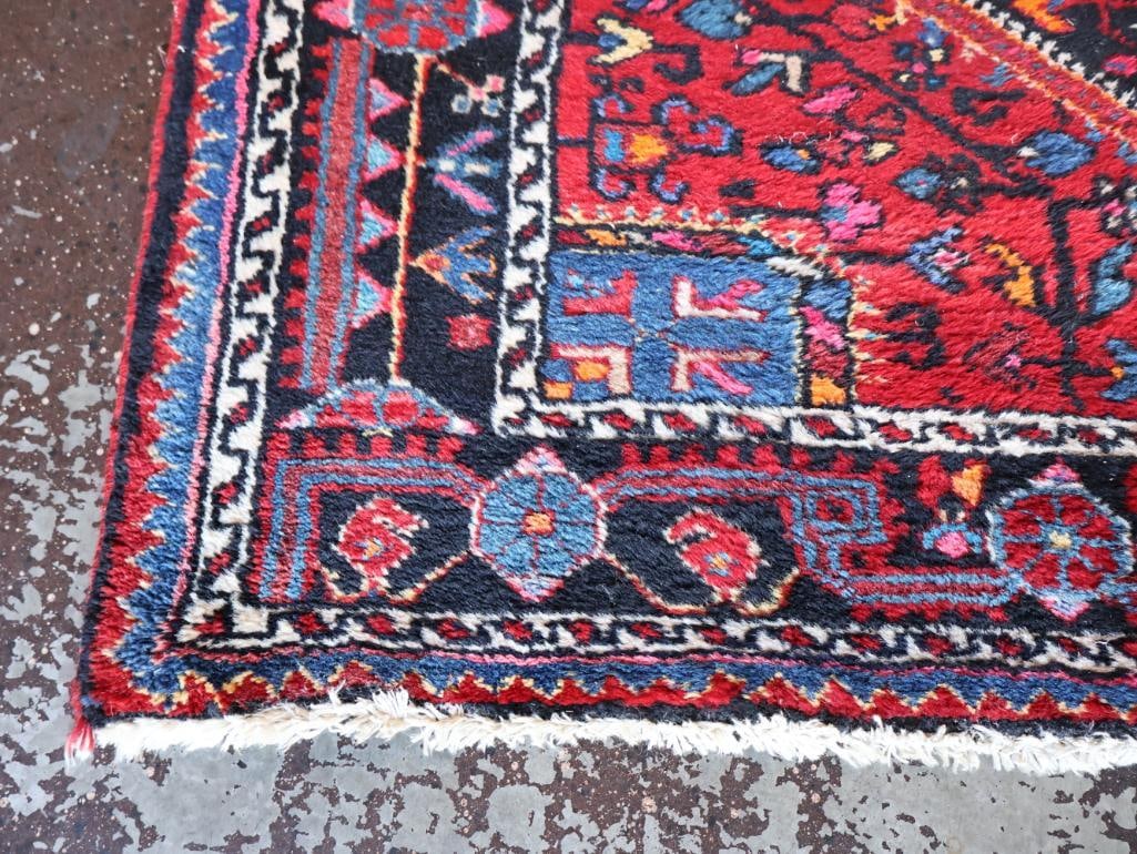 Vintage Hand-Knotted Persian Karadjar Rug - 3
