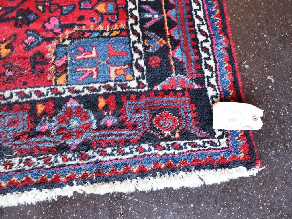 Vintage Hand-Knotted Persian Karadjar Rug - 4