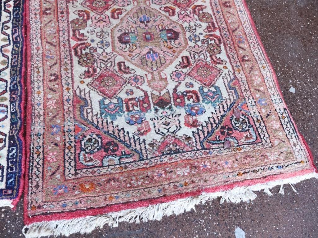 Two Small Persian Style Doormat Sized Rugs - 3