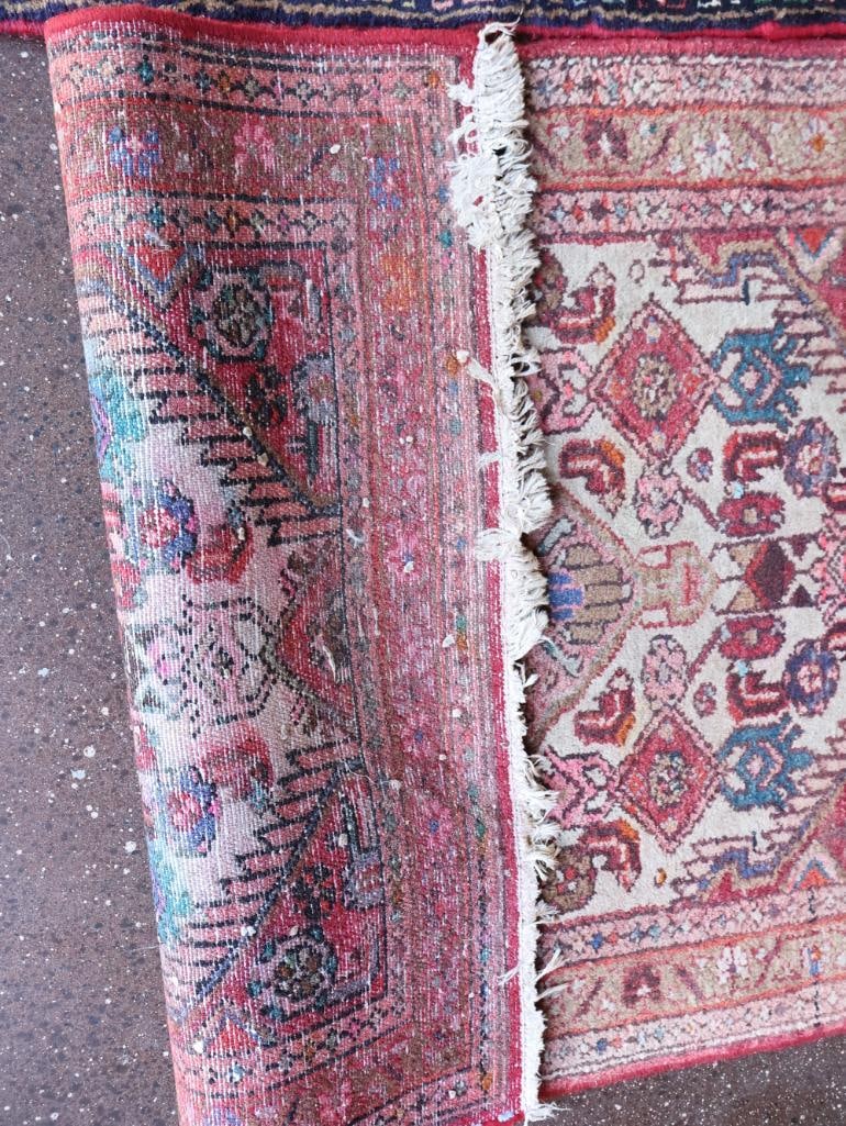 Two Small Persian Style Doormat Sized Rugs - 5