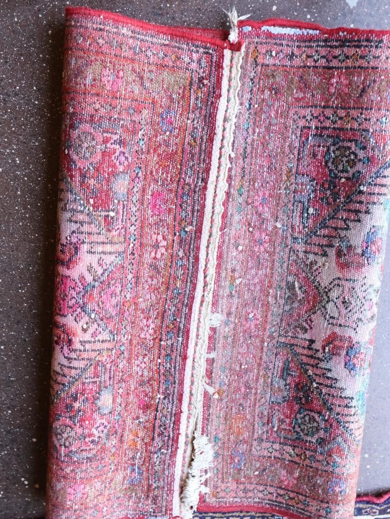 Two Small Persian Style Doormat Sized Rugs - 6