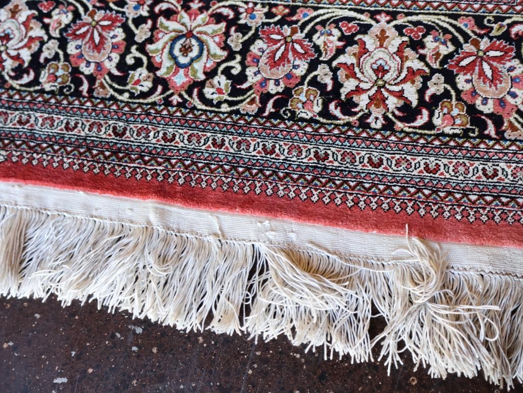 Exquisite Vintage Silk Qum Rug - 6