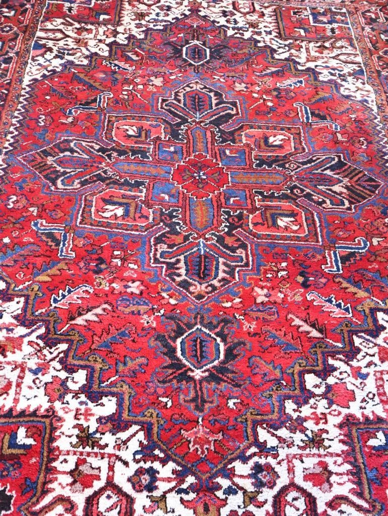 Large Thick Heriz 'Gorovan' Hand Knotted Persian Rug - 10