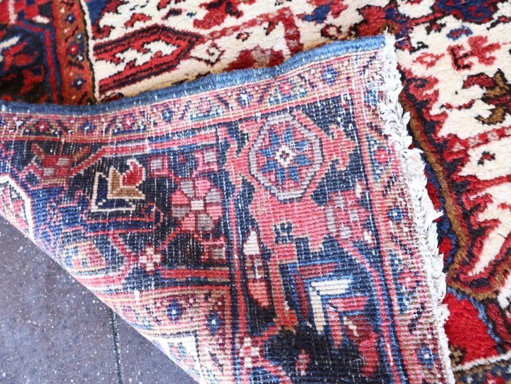 Large Thick Heriz 'Gorovan' Hand Knotted Persian Rug - 12