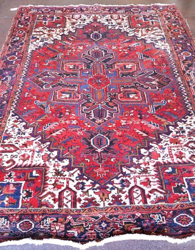 Large Thick Heriz 'Gorovan' Hand Knotted Persian Rug (1 of 18)