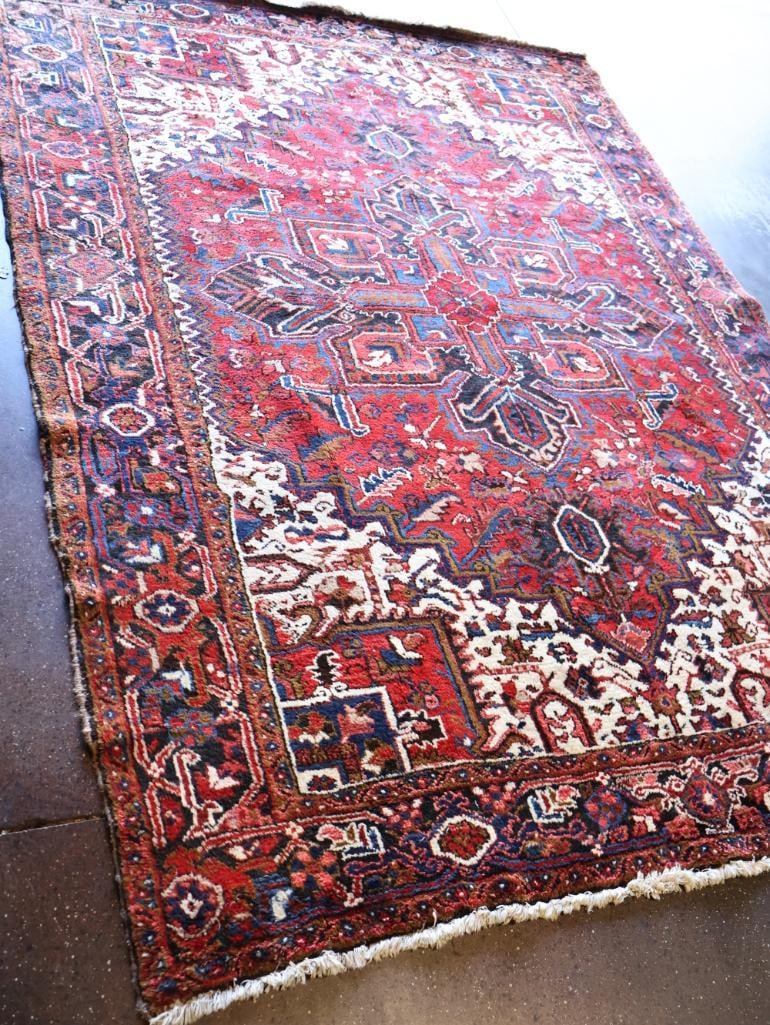 Large Thick Heriz 'Gorovan' Hand Knotted Persian Rug - 2