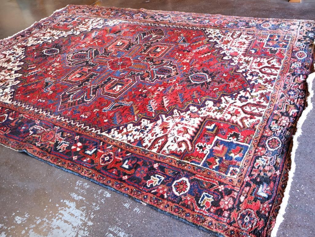 Large Thick Heriz 'Gorovan' Hand Knotted Persian Rug - 4