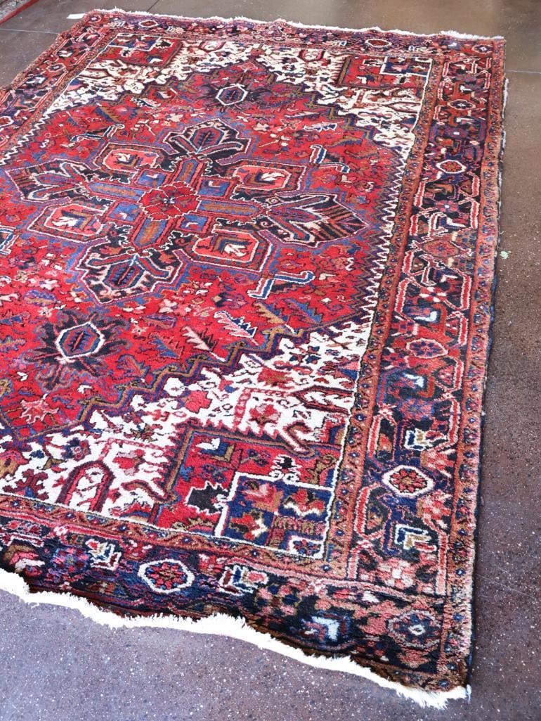 Large Thick Heriz 'Gorovan' Hand Knotted Persian Rug - 5