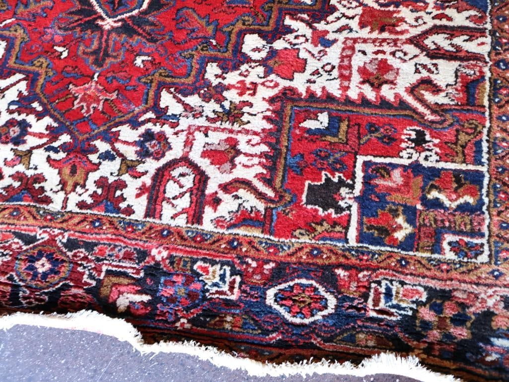 Large Thick Heriz 'Gorovan' Hand Knotted Persian Rug - 8