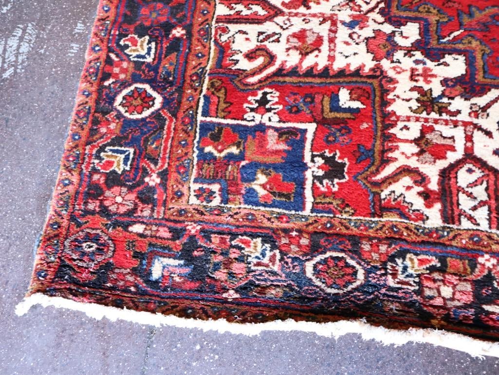 Large Thick Heriz 'Gorovan' Hand Knotted Persian Rug - 9