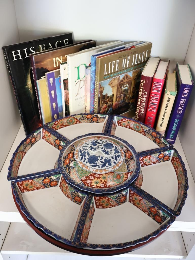 Vintage Japanese Spinning Server and Books (1 of 10)