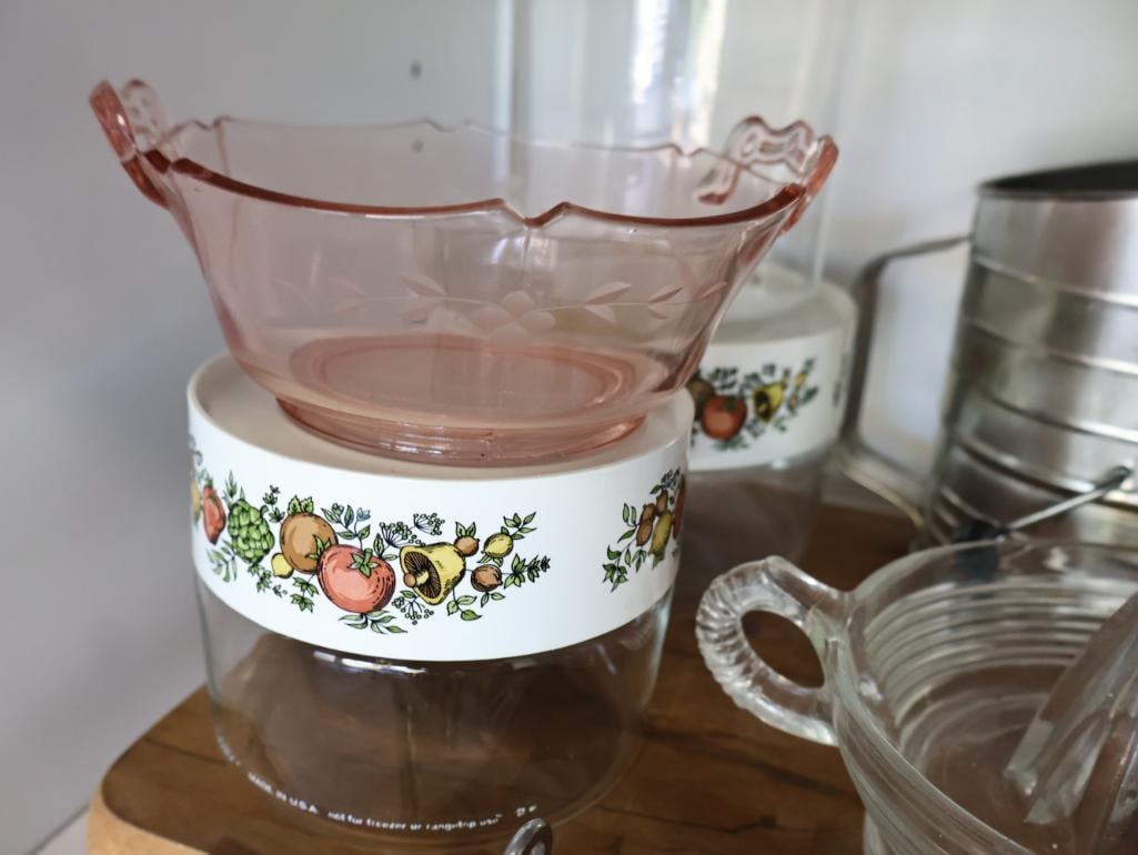 Large Lot of Vintage and Newer Dishes and Kitchen Items - 8