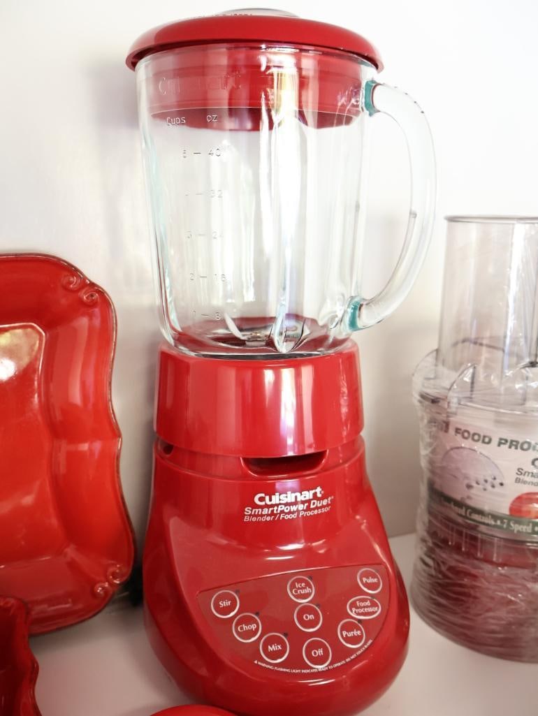 Collection of Red and White Kitchen Essentials - 4