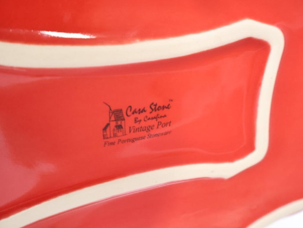 Collection of Red and White Kitchen Essentials - 9