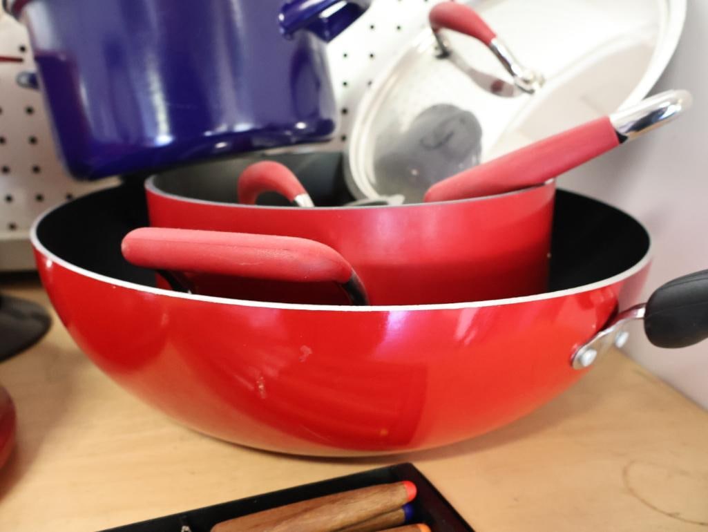 Large Lot of Pots and Pans, Including Le Creuset - 9
